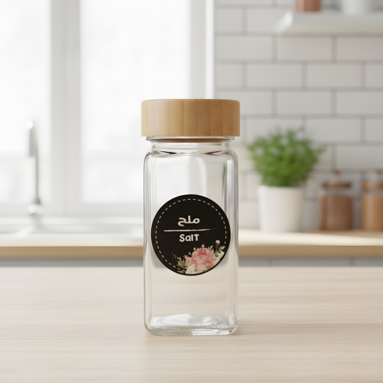 Spices Label Stickers - 48 Pcs